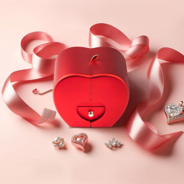 Preserved Real Rose Box with I Love You Necklace 100 Languages - 图片 3