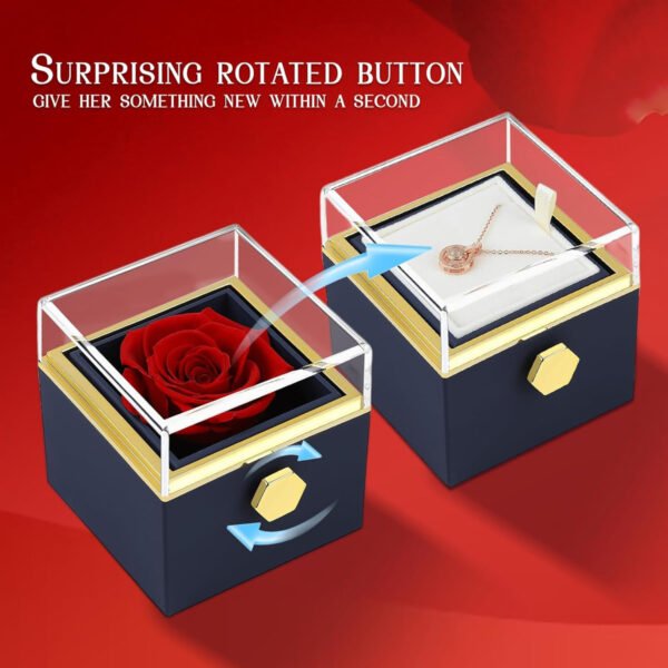 Eternal Rose Gifts Box for Women,Forever Love Flower 100 Languages - 图片 2