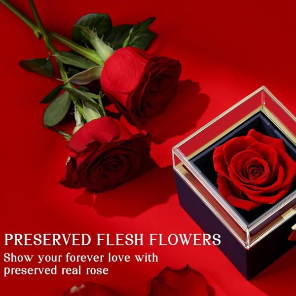Eternal Rose Gifts Box for Women,Forever Love Flower 100 Languages - 图片 3