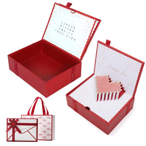 Christmas Holiday Jewelry Gift Box Jewelry Packaging Empty Paper Bag - 图片 4
