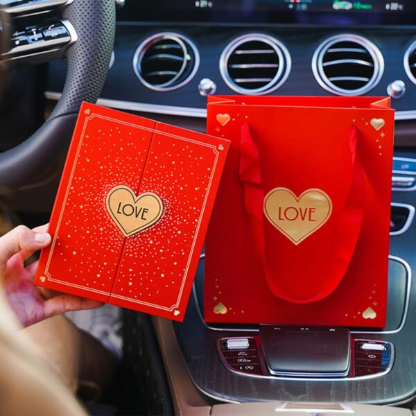 Valentines Gift Boxes Luxury Double Door Jewelry Packaging