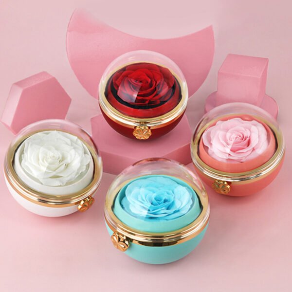 Valentine's Day Creative Round Rotating Rose Gift Box